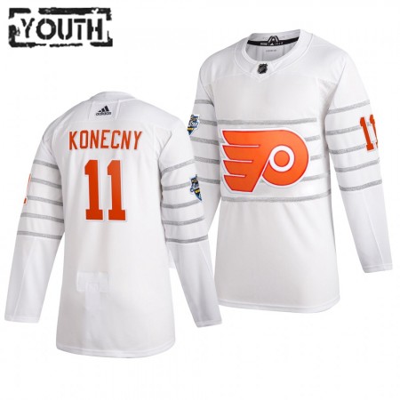 Philadelphia Flyers Travis Konecny 11 Wit Adidas 2020 NHL All-Star Authentic Shirt - Kinderen